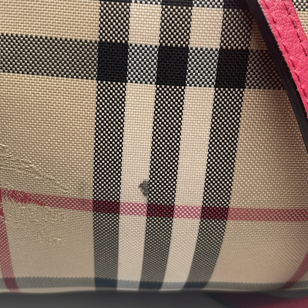 Burberry Horseferry Check Small Crossbody Bag Pink/Beige - Picture 3 of 16